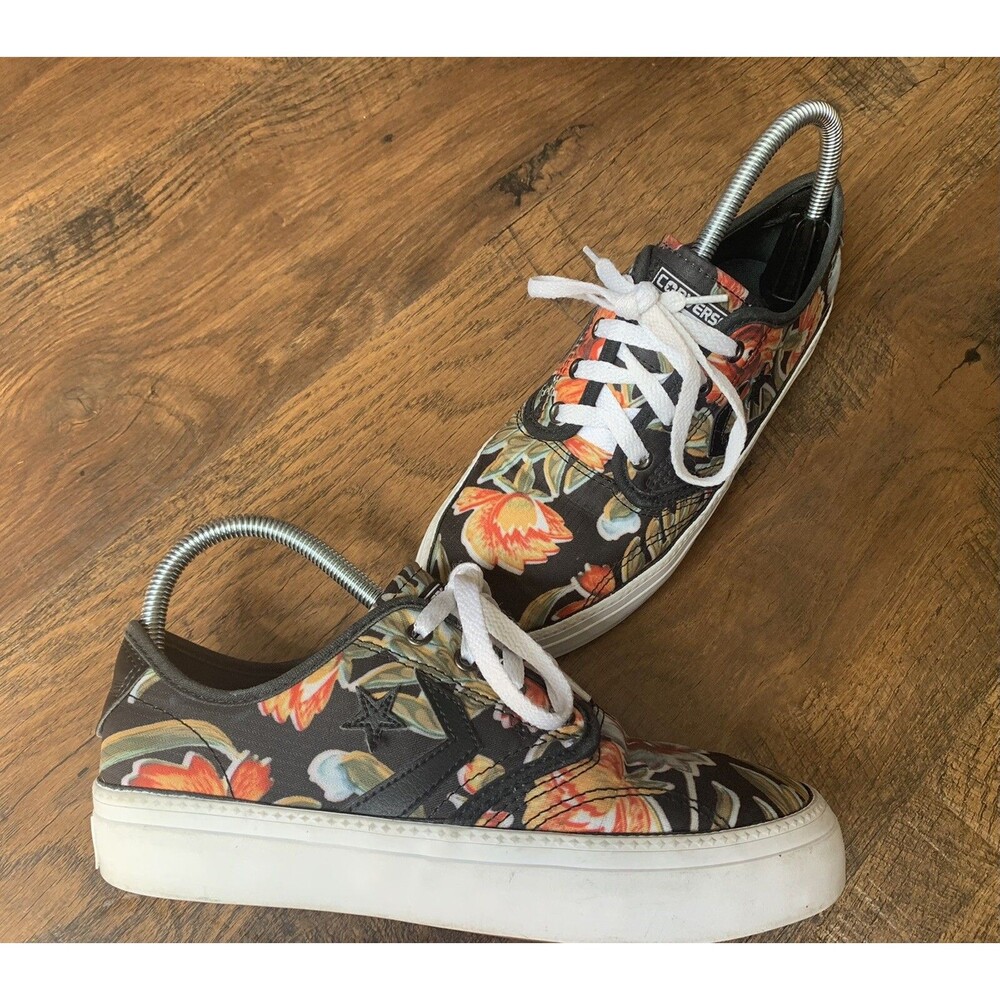 Converse Cons Zakim Ox, black/floral print Size 5.5 Men’s , 7 Women’s